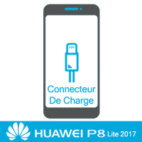 Remplacement connecteur de charge huawei P8 Lite  2017 - 